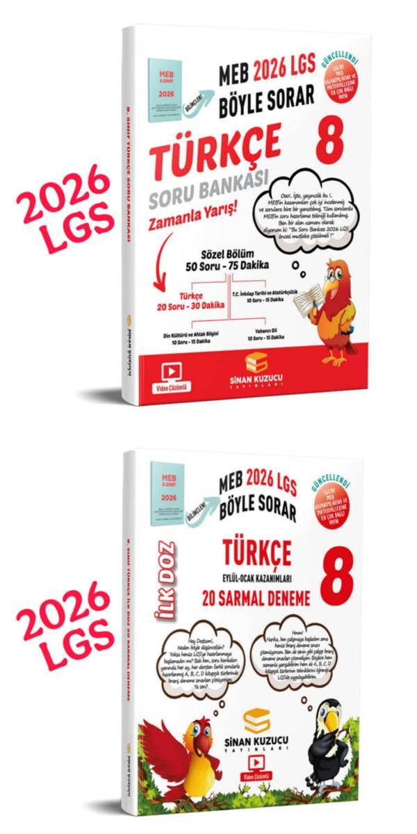 2026 LGS  türkçe soru bankası ve türkçe ilk doz deneme sinan kuzucu - Sinan Kuzucu Yayınları - Image 1
