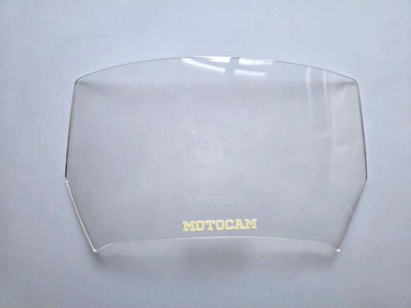 MOTOCAM Rüzgar Saptırıcı Deflektör Camı deliksiz 32x18cm Şeffaf Renkli   (APARATSIZDIR) - Image 1