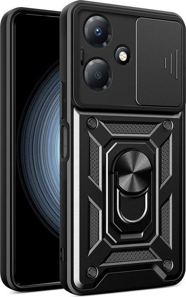 İnfinix Hot 30 Play Uyumlu Kamera Koruma Sürgülü Standlı Tank Kılıf - Image 1