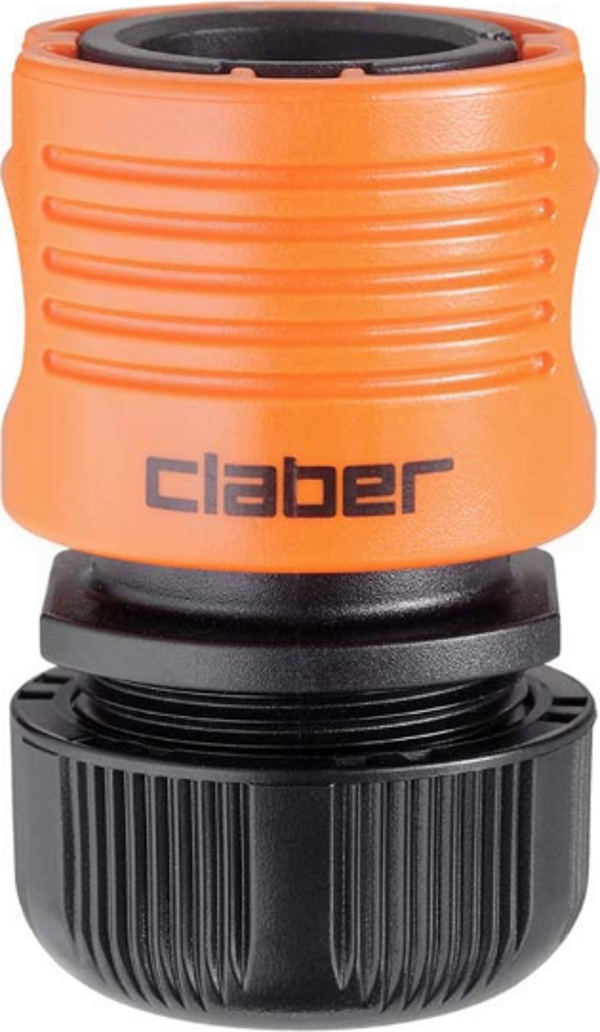 Claber 8607 1/2" 12/15mm Ambalajlı Otomatik Hortum Bağlantı Adaptörü - Image 1