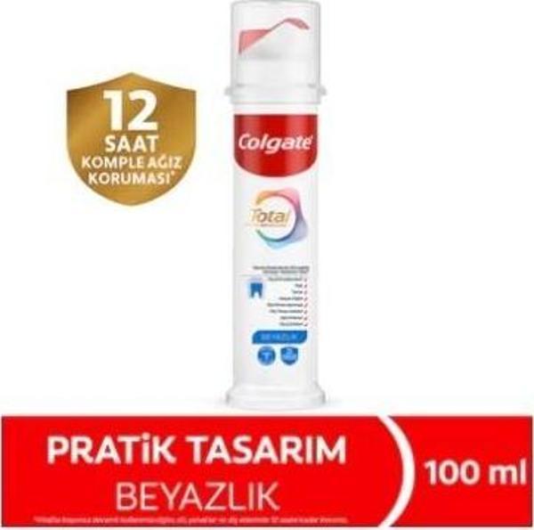 Colgate Total Beyazlık Pratik Tasarım Ambalaj Macunu 100 Ml - Image 1