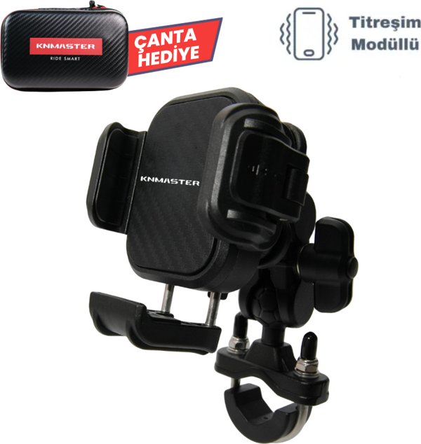  KNMASTER TT-870 Titreşim ve Hırsızlık Önleyici Motosiklet Telefon Tutucu - Image 1