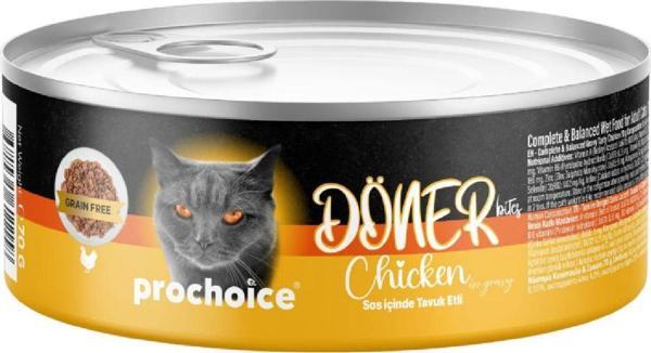 ProChoice Döner Bites Sos İçinde Tavuklu Yetişkin Kedi Konservesi 70gr - Image 1