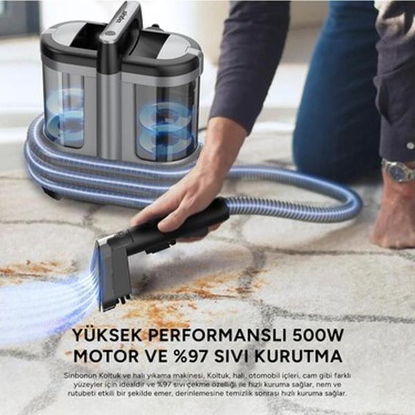 Sinbo Koltuk Halı Yıkama ve Leke Çıkartma Makinesi SCC-7602 - Image 1