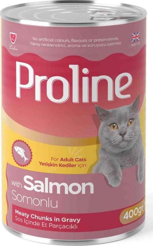 Proline Somonlu Gravy Yetişkin Kedi Konserve Maması 400 Gr - Image 1