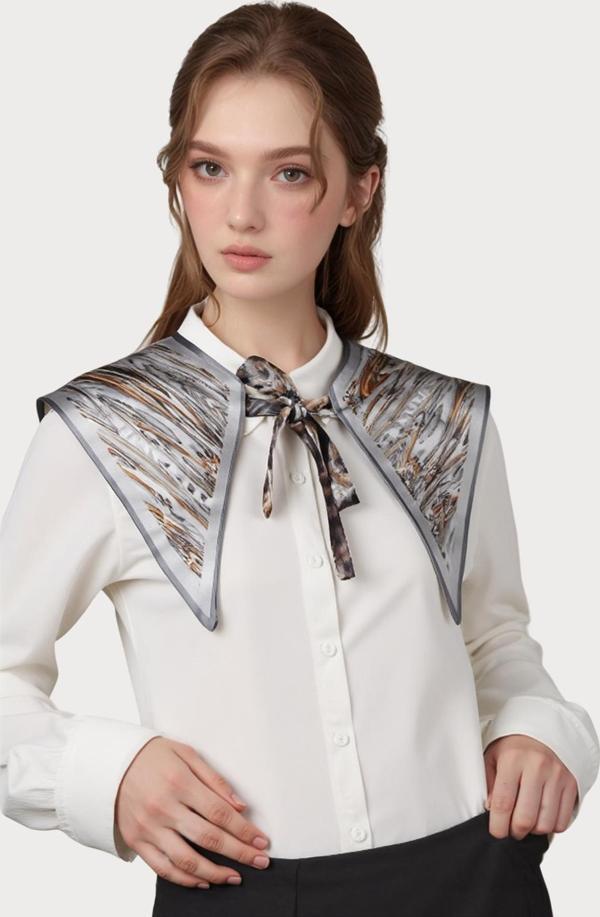 Walkenzo 4863 Şık Bağlamalı Modern Kadın Omuz Şalı - Image 1