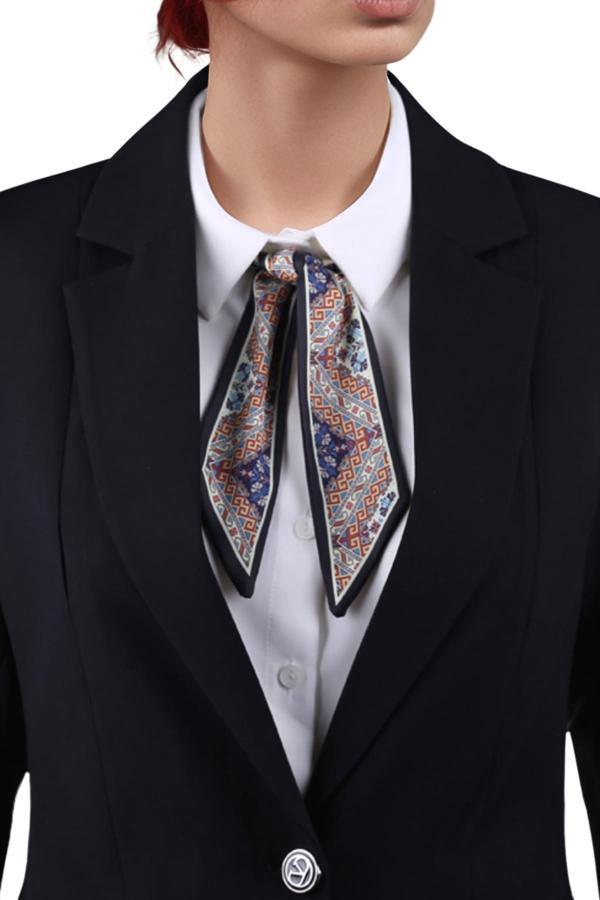 Walkenzo Etnik Desenli Özel Tasarım Çanta Bileklik Saç Çok Amaçlı Kadın Kelebek Fular - Image 1