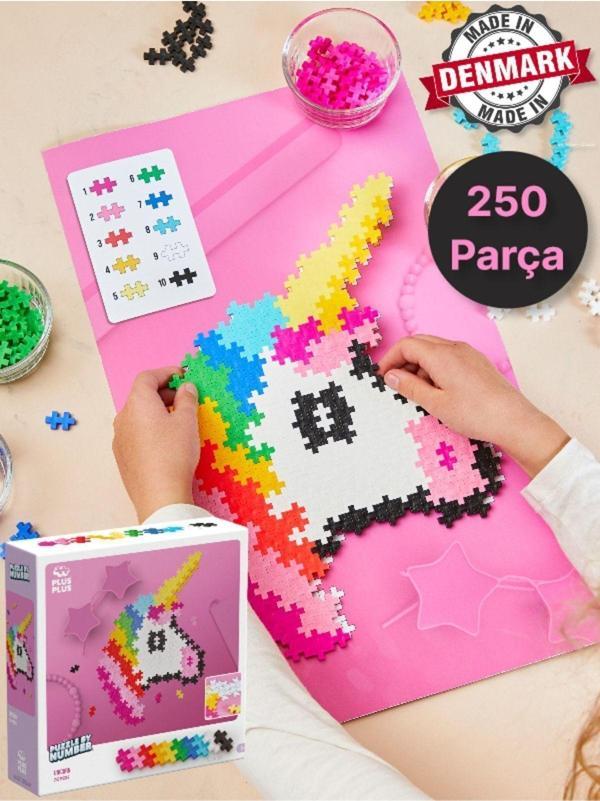 Toyfest Plus - Plus Minecraft Temalı Kutuda By Number Unicorn Lego Yapı Oyuncağı ( 250 Parça ) 3929 - Image 1