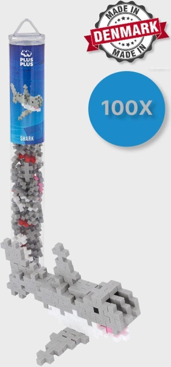 Toyfest Plus - Plus Minecraft Temalı Silindir Kutuda Shark - Köpek Balığı Yapı Oyuncağı ( 100 Parça ) 4240 - Image 1