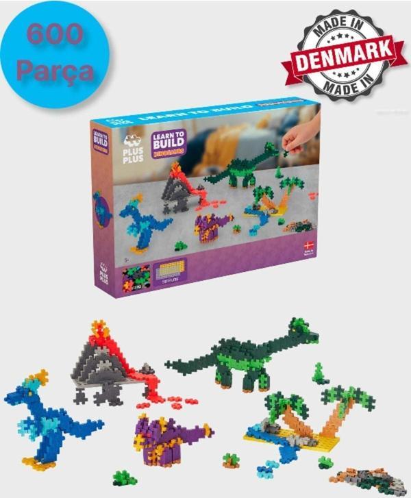 Toyfest Plus - Plus Minecraft Temalı Learn To Build Dinosaurs - Dinazorlar Lego Yapı Oyuncağı 600 Parça 3918 - Image 1
