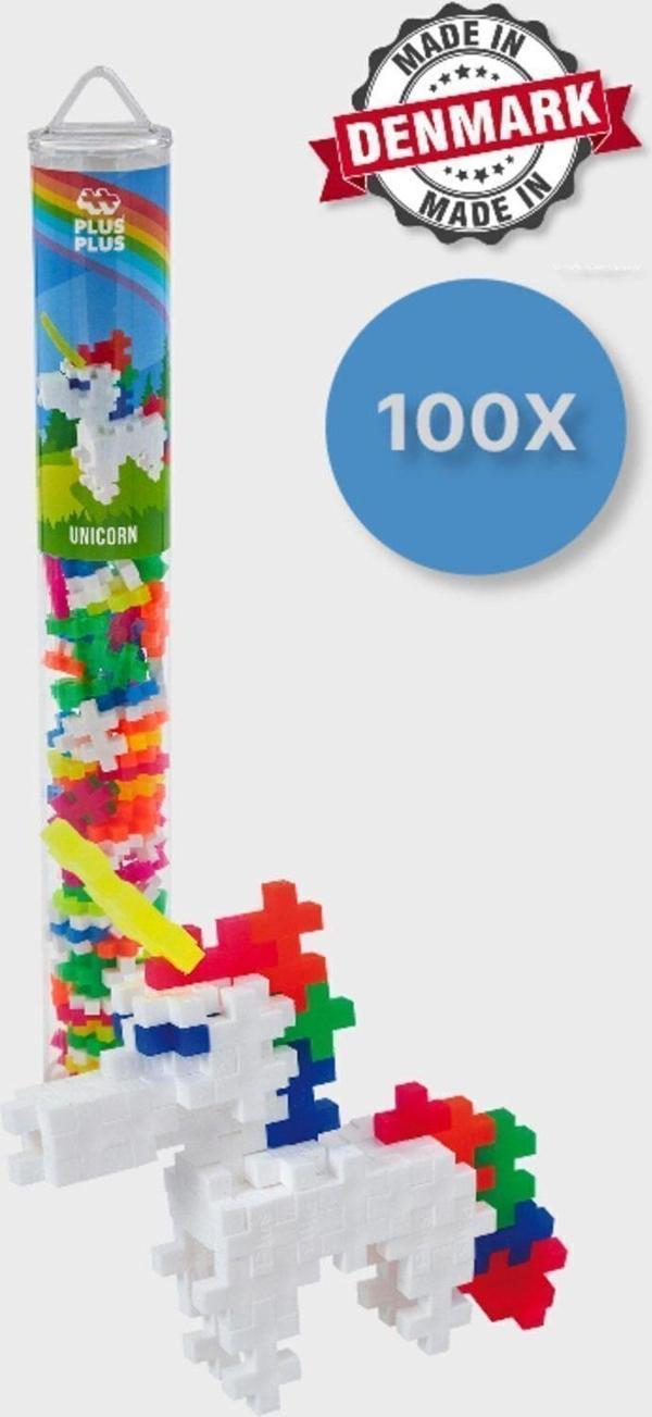 Toyfest Plus - Plus Minecraft Temalı Silindir Kutuda Unicorn Lego Yapı Oyuncağı ( 100 Parça ) 4109 - Image 1