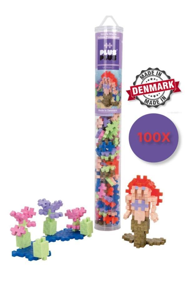 Toyfest Plus - Plus Minecraft Temalı Silindir Kutuda Deniz Kızı Yapı Oyuncağı - Mermaid ( 100 Parça ) 4103 - Image 1