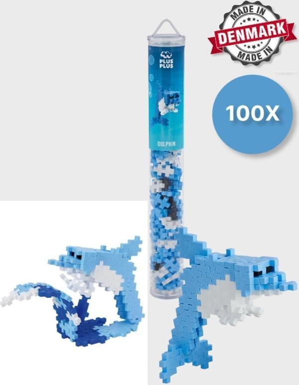 Toyfest Plus - Plus Minecraft Temalı Silindir Kutuda Dolphin - Yunus Lego Yapı Oyuncağı ( 100 Parça ) 4113 - Image 1