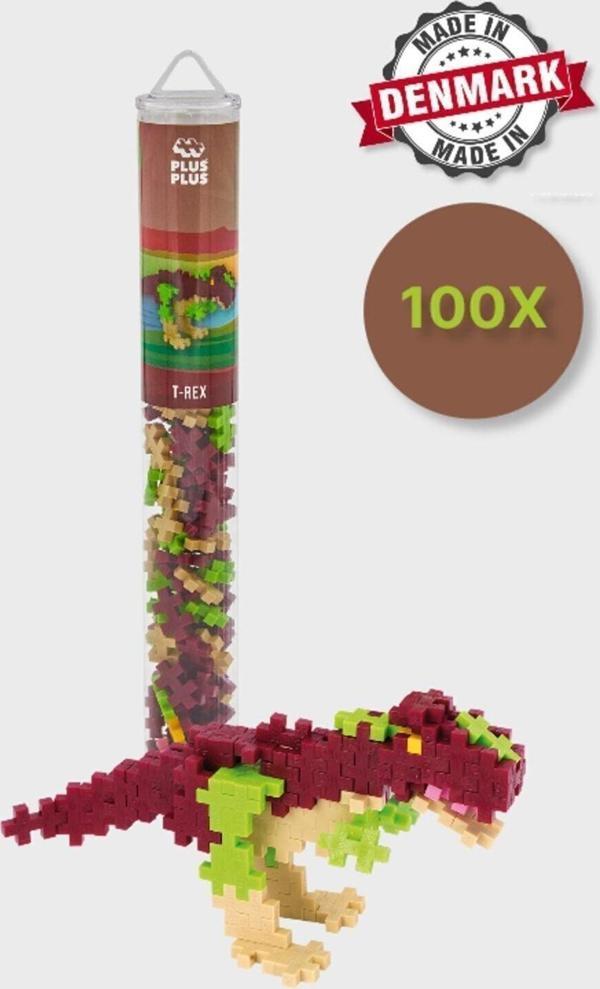 Toyfest Plus - Plus Minecraft Temalı Silindir Kutuda T - Rex Dinazor Lego Yapı Oyuncağı ( 100 Parça ) 4200 - Image 1