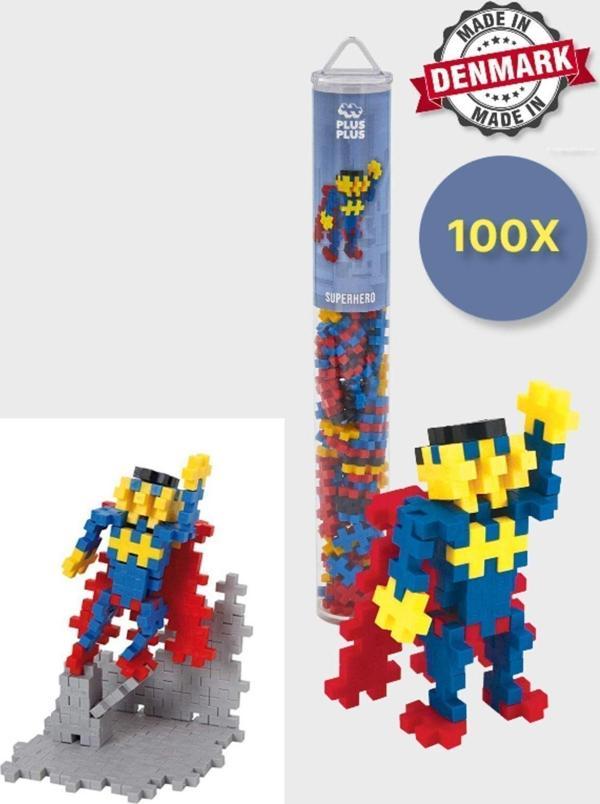 Toyfest Plus - Plus Minecraft Temalı Silindir Kutuda Superhero - Süper Kahraman Yapı Oyuncağı(100 Parça)4106 - Image 1