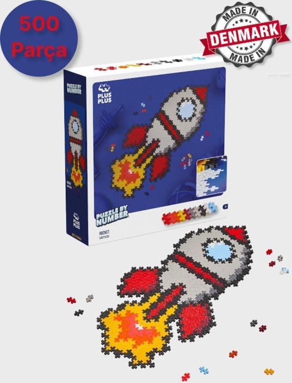 Toyfest Plus - Plus Minecraft Temalı Puzzle By Number Rocket - Numaralı Roket Puzzle Lego Yapı Oyuncağı 3930 - Image 1