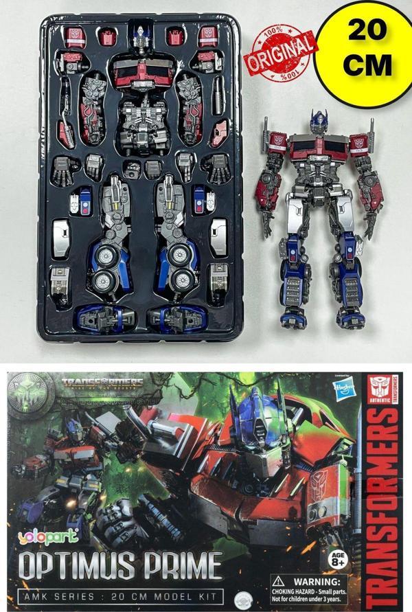 Toyfest Trans Formers Başlangıç Rise Of The Beasts Amk Series Optimus Prime Model Kit Parçalı Figür - 20 Cm - Image 1