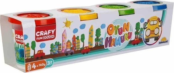 Toyfest Crafy 4'Lü Oyun Hamuru 520 Gr. - Image 1
