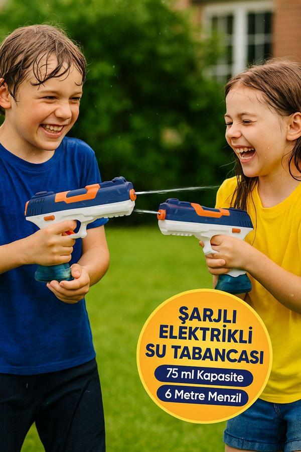 Toyfest Tek Tuşla Güçlü Atış! Usb Şarjlı Su Tabancası - 23 Cm - 6 M Atış Menzili - Image 1