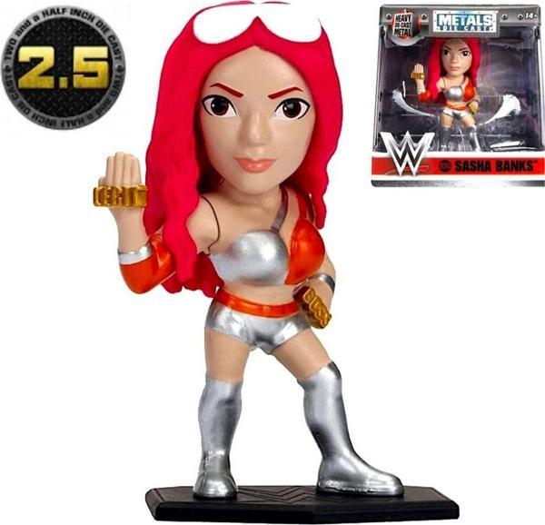 Toyfest Jada Wwe Sasha Banks 2.5” Die - Cast Metal Koleksiyon Figürü Amerikan Güreşi - 6.35 Cm - Image 1