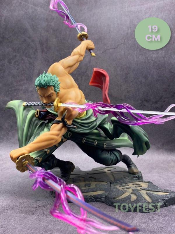 Toyfest Three Thousand World Roronoa Zoro Korsan Avcısı Kılıç Ustası Anime Figür - 19 Cm - Image 1
