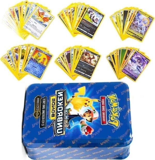 Toyfest Lisanssız Pokemon 72Li Oyun Kartı Metal Kutu Sun Moon Unbroken Bonds - Image 1