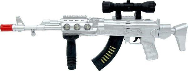 Toyfest Ak-47 Gun Electric Işıklı Sesli Tüfek - Image 1