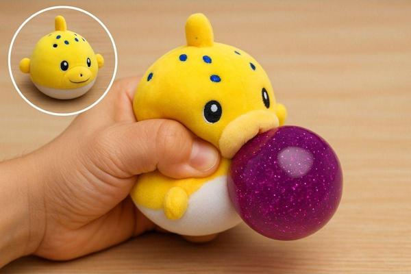 Toyfest Plush Bubble Yumuşak Baloncuklu Asorti Hayvanlar - Sıkınca Ağızdan Balon Çıkıyor Seri Model 18 - Image 1