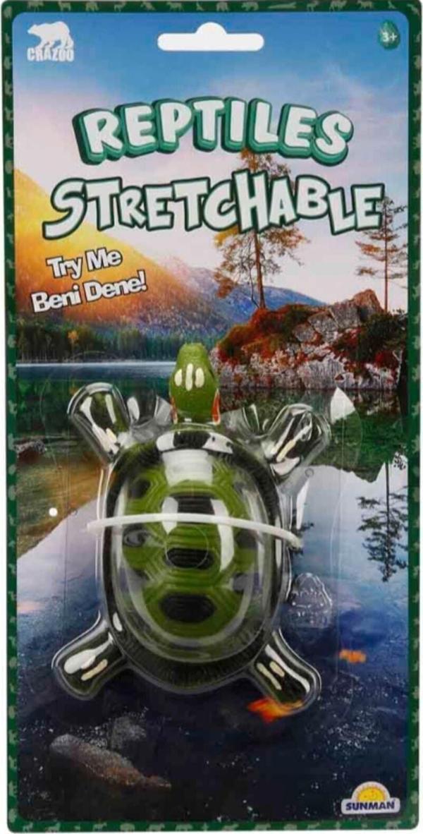Toyfest Esneyebilen Streç Hayvanlar - Kaplumbağa ( 12 Cm ) - Image 1