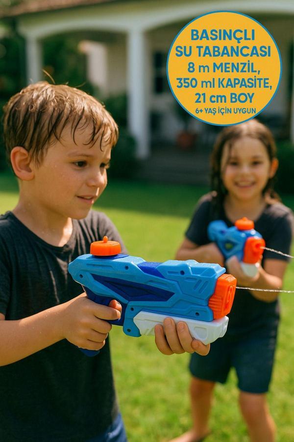 Toyfest Basınçlı Su Tabancası – 8 M Menzil 350 Ml Kapasite 21 Cm - Image 1