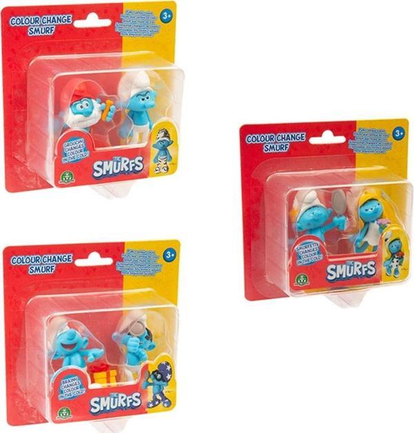 Toyfest Şirinler Renk Değiştiren İkili Paket - 1 Adet Lütfen Dikkat 1 Adet 2 Li Figür Paketi Gönderiliyor!. - Image 1