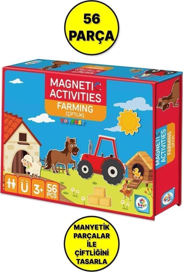 Toyfest Kendi Çiftliğini Kendin Oluşur - Manyetik Eğitici Çiftlik Aktivite Oyun Seti - 56 Parça - Image 1