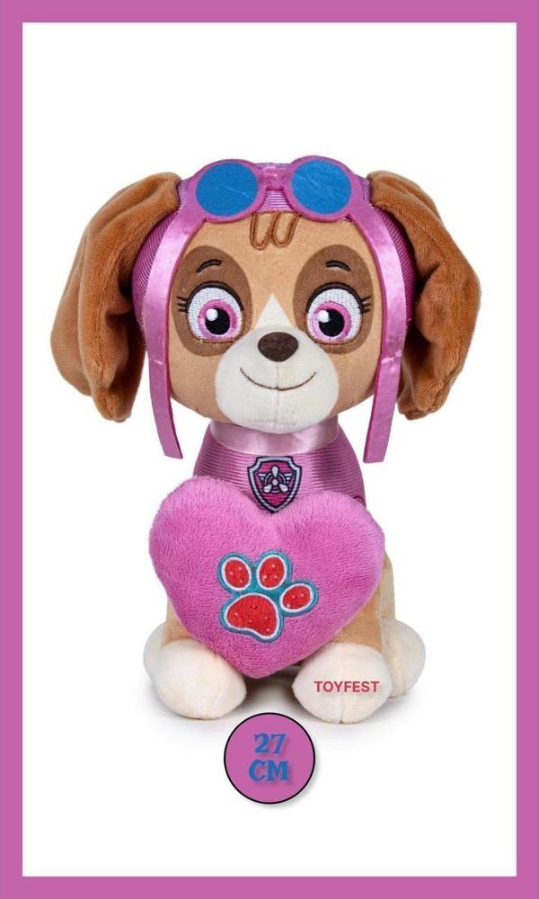 Toyfest Paw Patrol Figür Peluş Oyuncak Love Serisi - Skye - 27 Cm - Image 1