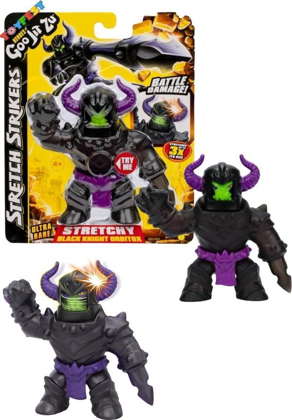 Toyfest Goo Jit Zu Stretch Strikers Esnek Uzayan Yumuşak Tekli Figür Paket - Blacknight Nadir Özel Figür - Image 1