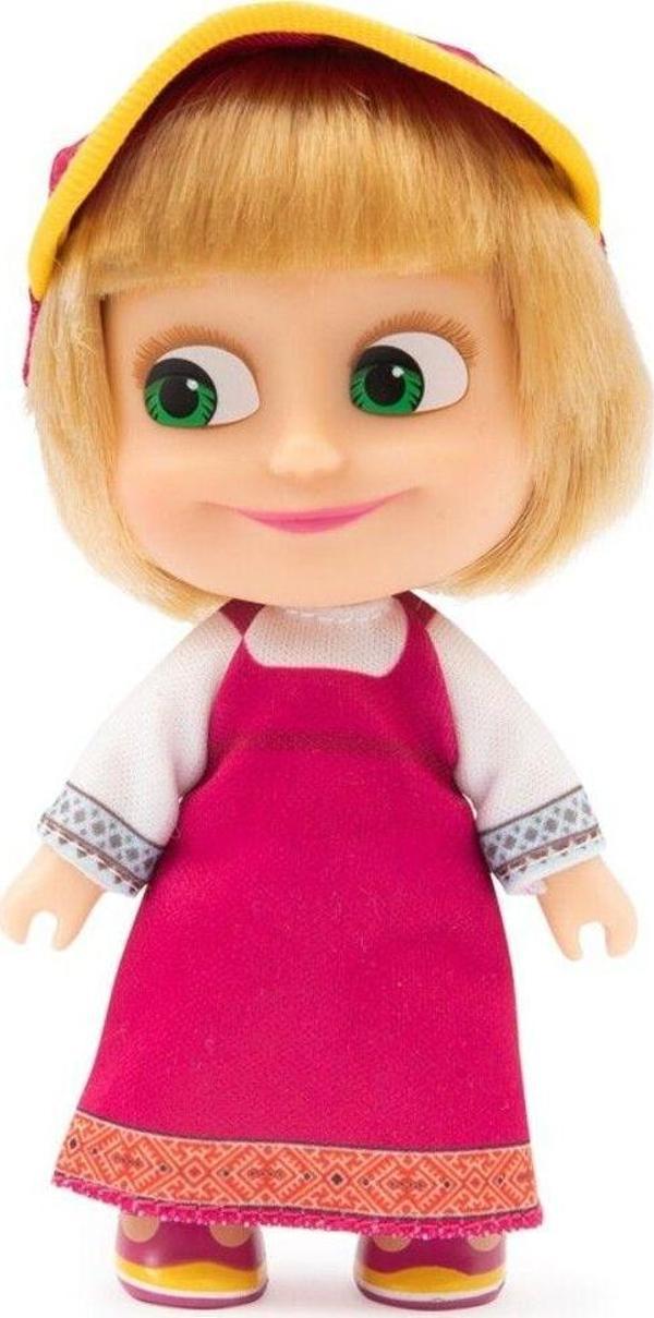 Toyfest Masha & Koca Ayı - 12 Cm Masha Bebek - Klasik Yaz Kıyafetli - Image 1