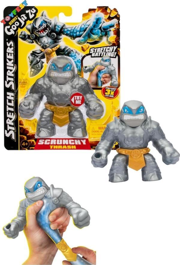 Toyfest Goo Jit Zu Stretch Strikers Esnek Uzayan Yumuşak Tekli Figür Paket - Thrash - Image 1