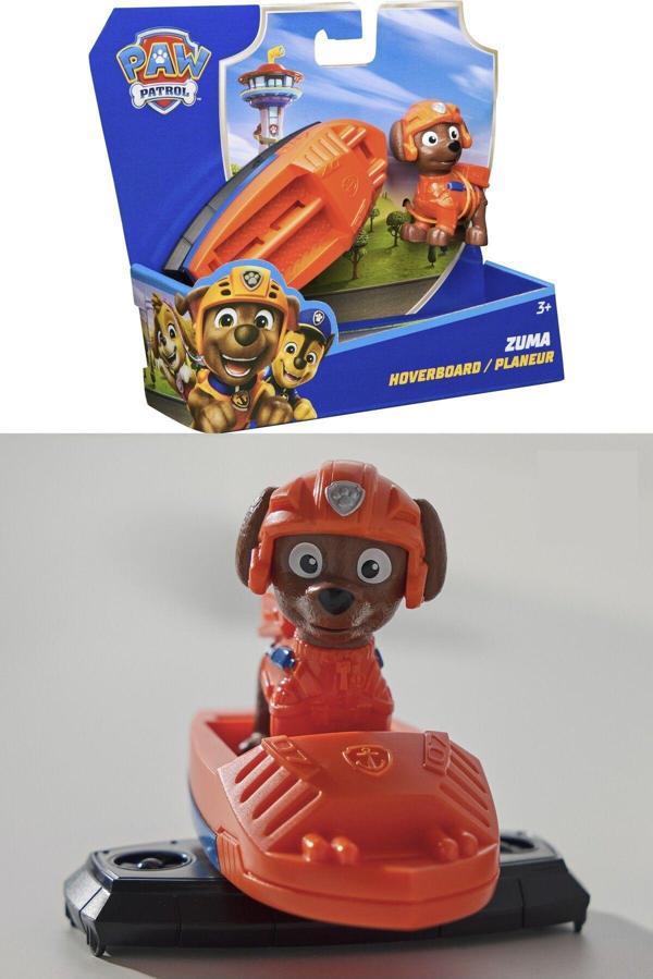 Toyfest Paw Patrol: Action Pups Zuma Aksiyon Figürü Ve Katlanabilir Kanatlı Hoverboard Uçak Oyuncağı -5 Cm - Image 1