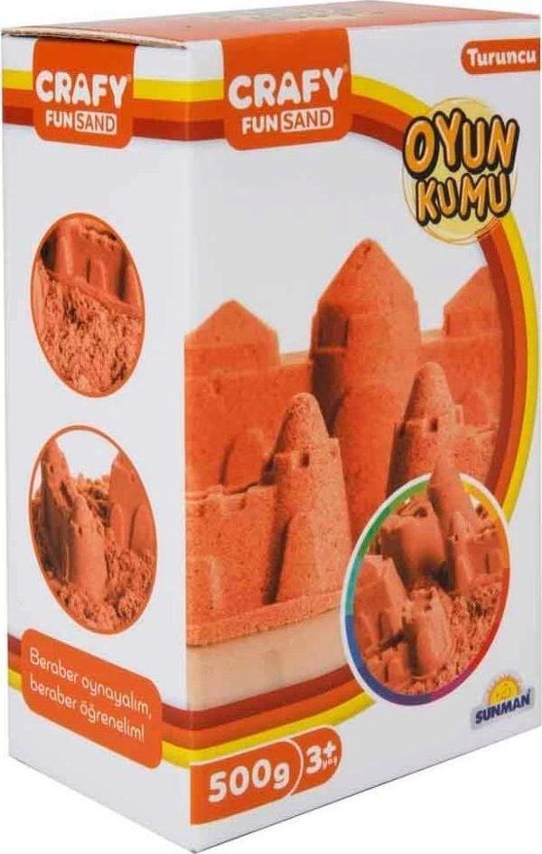 Toyfest Crafy Turuncu Kinetik Kum 500 G - Image 1