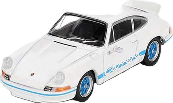 Toyfest Mini Gt 1/64 Porsche 911  Rs 2.7 Grand Prix White With Blue Livery - Image 1