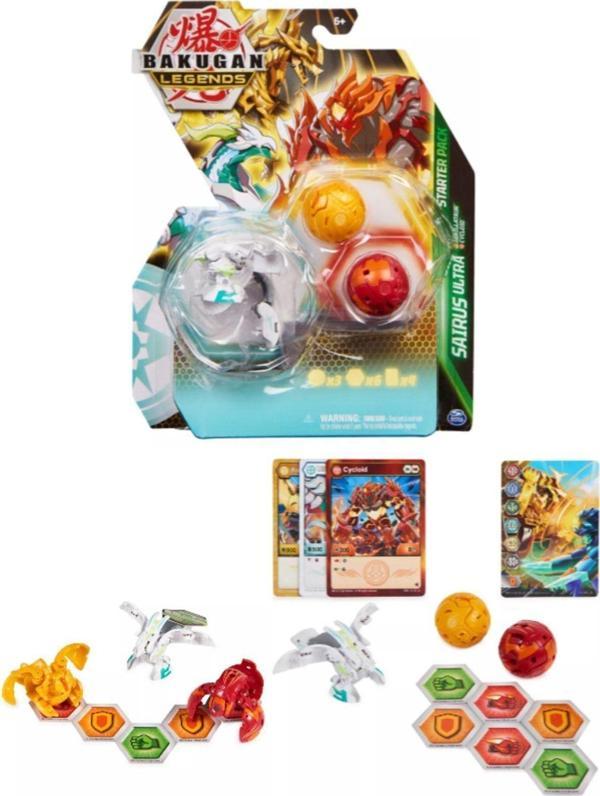 Toyfest Bakugan Legends Starter 3 Lü Sairus Ultra İle Auxillataur Ve Cycloid - Image 1
