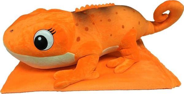 Toyfest Peluş Battaniyeli Yatan Bukalemun 55 Cm. - Image 1