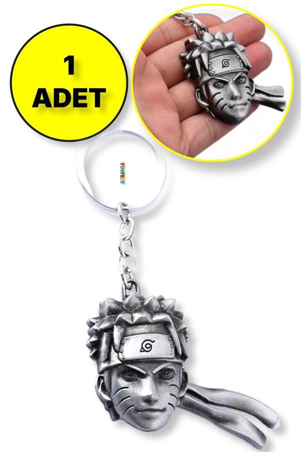 Toyfest Naruto 3D Büst Figür Metal Anahtarlık - Gümüş Renk - 1 Adet - Image 1