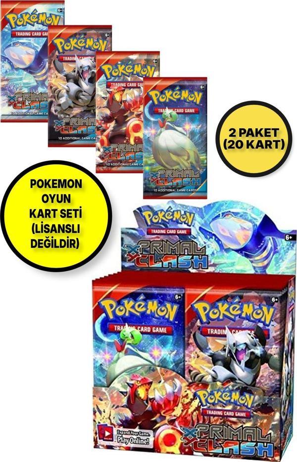 Toyfest Lisanssız Pokemon Oyun Kartı Tcg Xy Primal Clash Booster Pack - 2 Paket (20 Kart) - Image 1