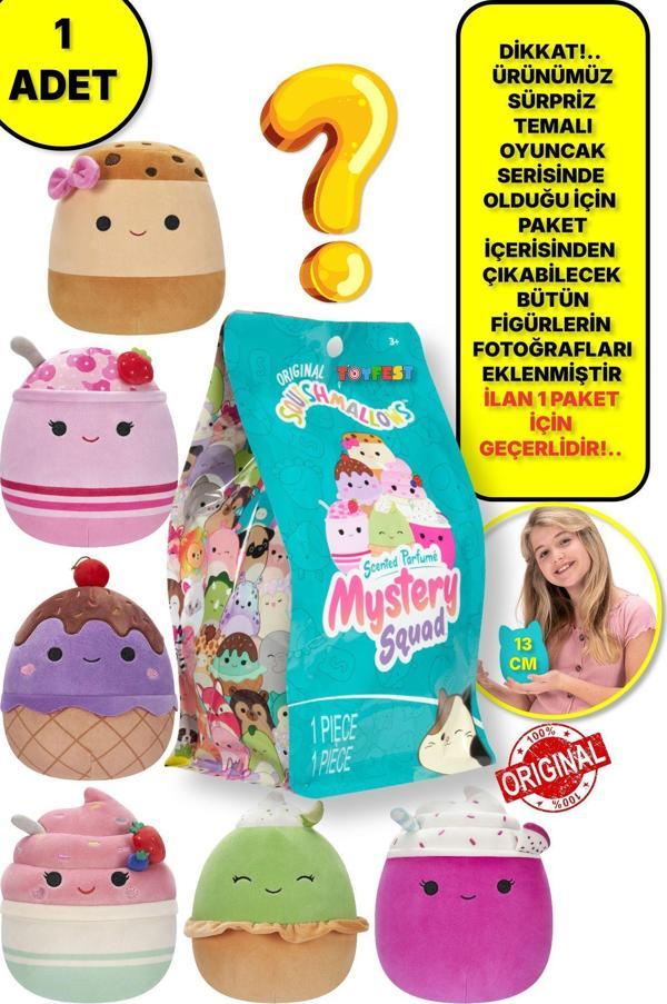 Toyfest 1 Adet - Squishmallows Kokulu Sürpriz Yumuşak Peluş Oyuncak Figür - 13 Cm - 1 Adet Yeni Seri No : 24 - Image 1