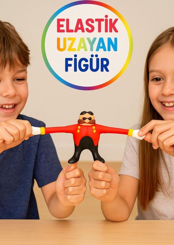 Toyfest Goojitzu Squishi Esnek Uzayan Yumuşak Sonic Mini Tekli Figür - Dr Robotnik - 5 Cm - Image 1