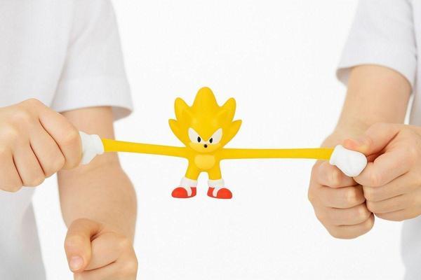 Toyfest Goojitzu Squishi Esnek Uzayan Yumuşak Sonic Mini Tekli Figür - Super Sonic - 5 Cm - Image 1