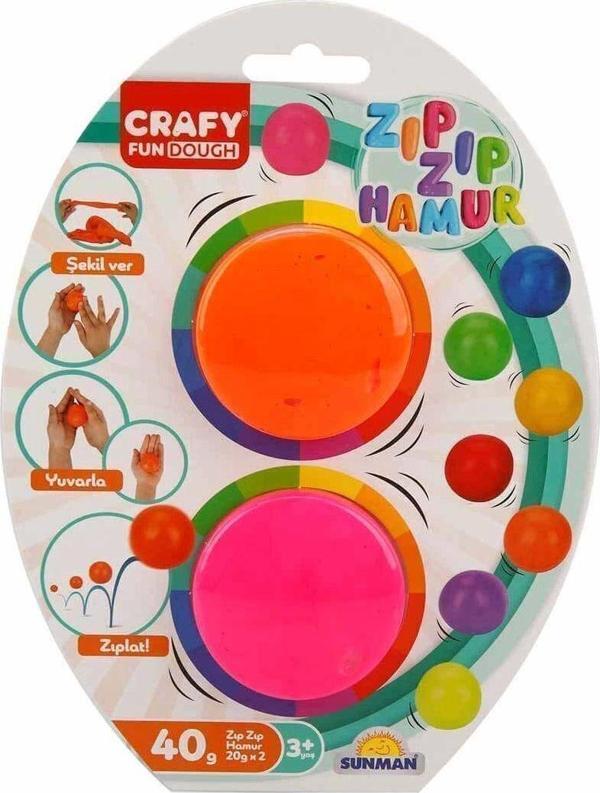 Toyfest 2'Li Zıp Zıp Oyun Hamuru 40 Gr - Image 1