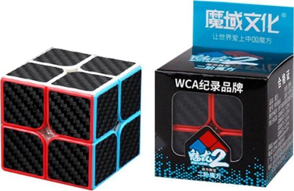 Toyfest Moyu Fiber Karbon 2X2 Küp Hızlı Rübik Zeka Sabır Küpü - Image 1