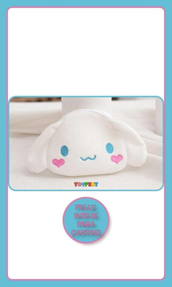 Toyfest Cinnamoroll Figürlü Fermuarlı Mini Bozuk Para Cüzdanı & Çantası - Anahtarlık Çanta Aksesuarı Cüzdan - Image 1
