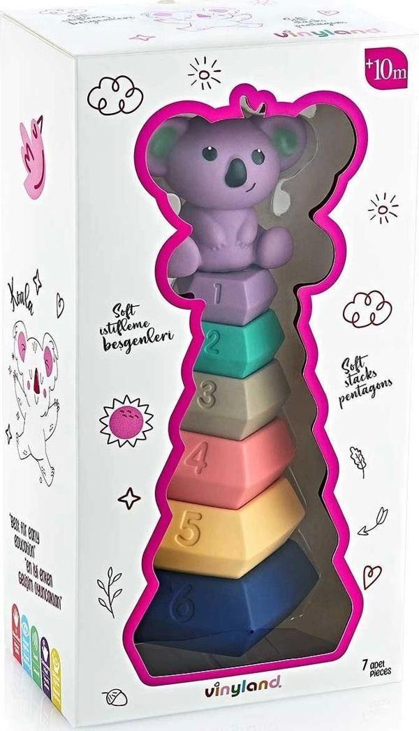 Toyfest Vinyland Soft Beşgen Halkalar Koala 7'Li Set 661884 - Image 1